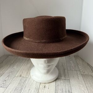 Cassano Hat Women Brown Wool By Wilma Spagli Made In Italy **VERY RARE**